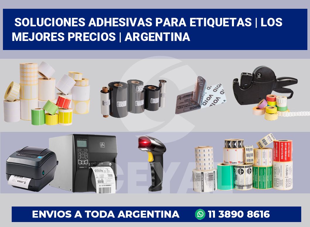 Soluciones adhesivas para etiquetas | Los mejores precios | Argentina
