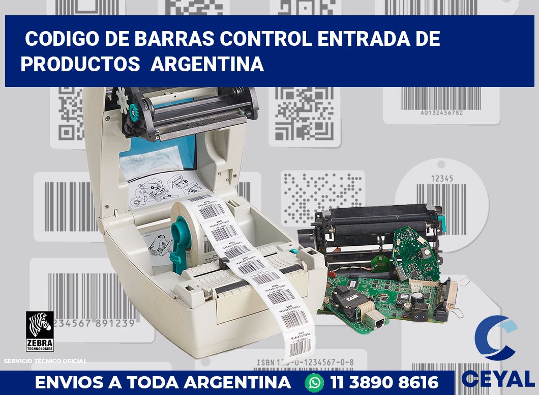 codigo de barras control entrada de productos  argentina