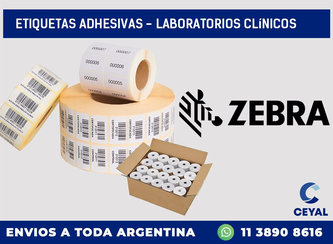 etiquetas adhesivas - Laboratorios clínicos