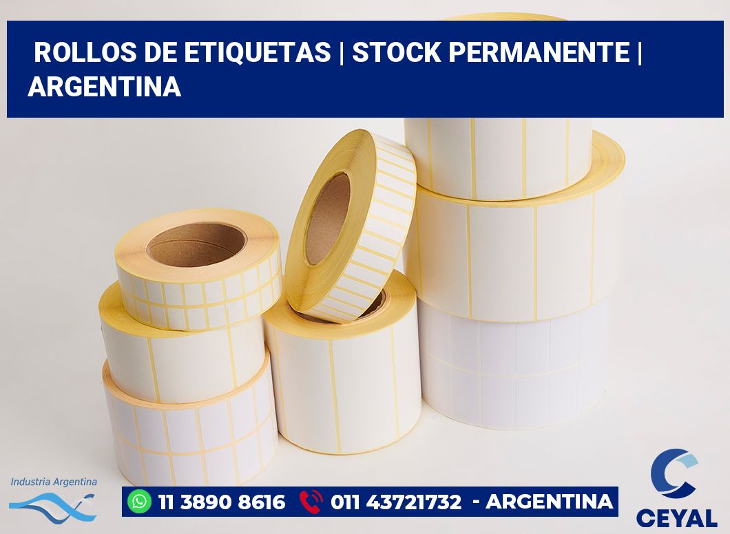 rollos de etiquetas | Stock permanente | Argentina