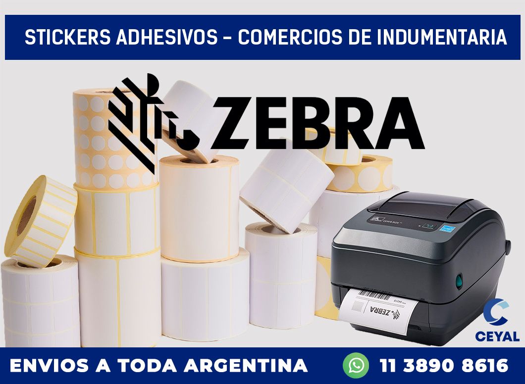 stickers adhesivos - Comercios de indumentaria