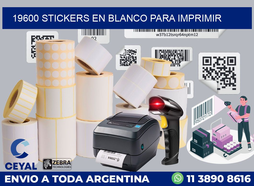 19600 STICKERS EN BLANCO PARA IMPRIMIR