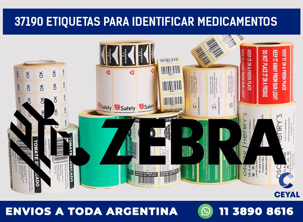 37190 ETIQUETAS PARA IDENTIFICAR MEDICAMENTOS