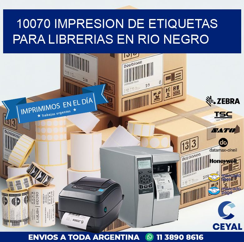 10070 IMPRESION DE ETIQUETAS PARA LIBRERIAS EN RIO NEGRO