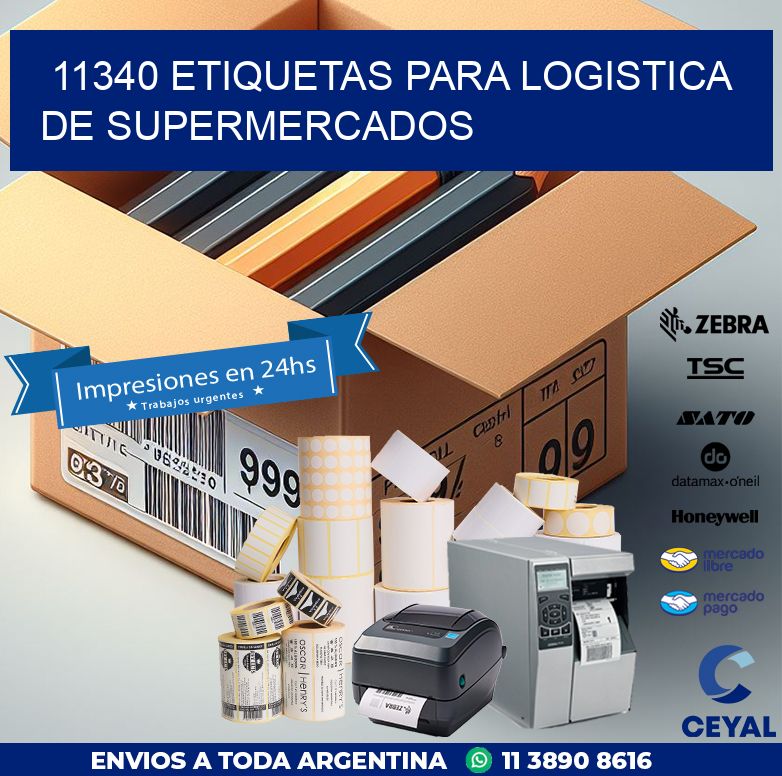 11340 ETIQUETAS PARA LOGISTICA DE SUPERMERCADOS