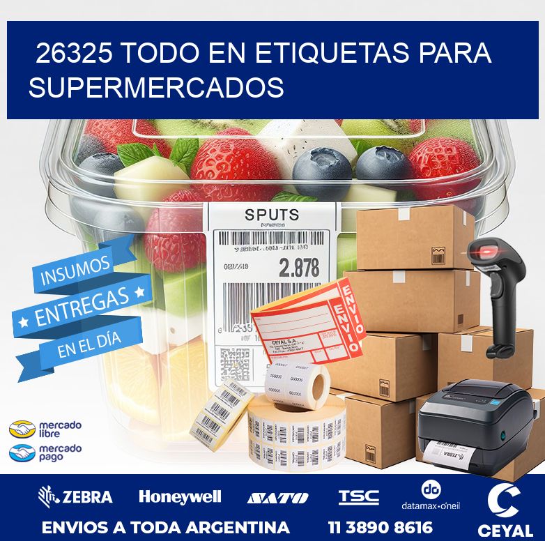 26325 TODO EN ETIQUETAS PARA SUPERMERCADOS