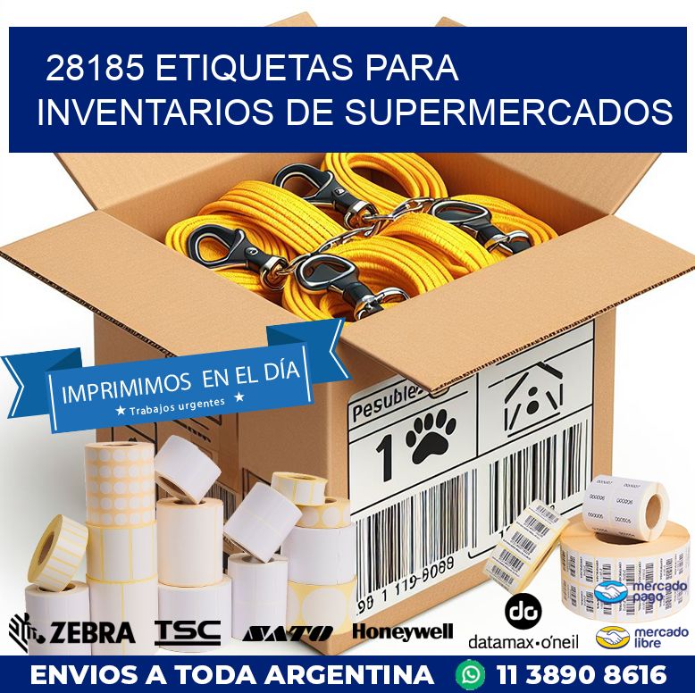 28185 ETIQUETAS PARA INVENTARIOS DE SUPERMERCADOS