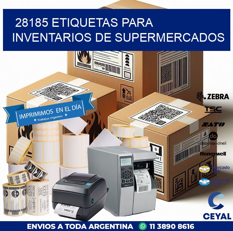 28185 ETIQUETAS PARA INVENTARIOS DE SUPERMERCADOS