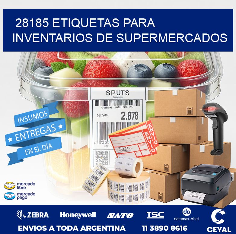 28185 ETIQUETAS PARA INVENTARIOS DE SUPERMERCADOS