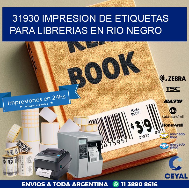 31930 IMPRESION DE ETIQUETAS PARA LIBRERIAS EN RIO NEGRO