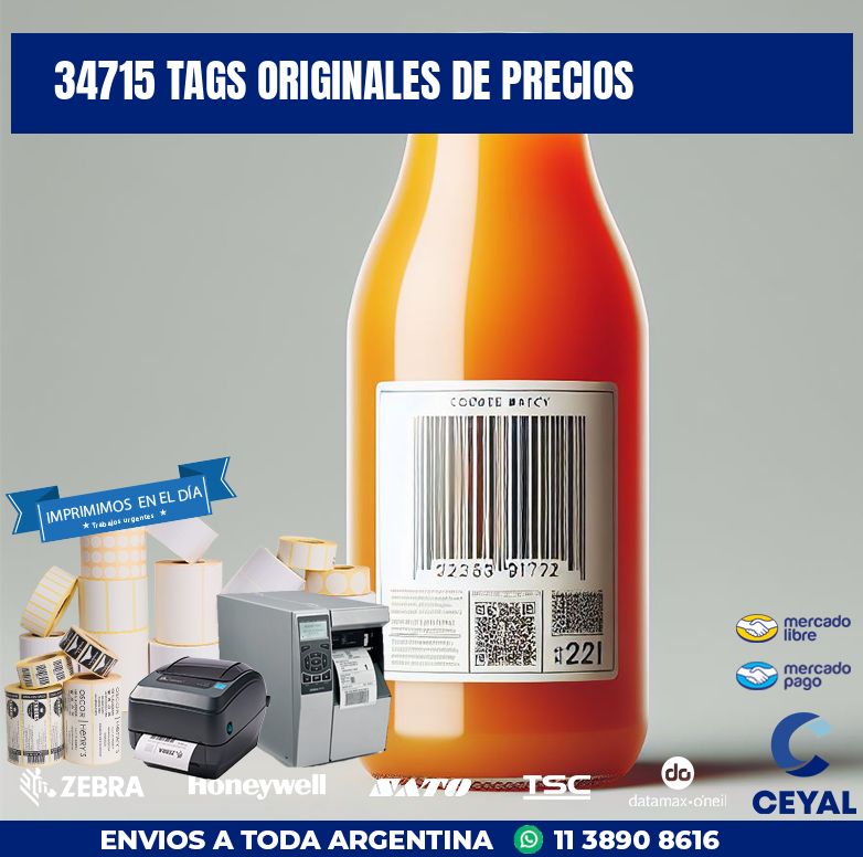 34715 TAGS ORIGINALES DE PRECIOS