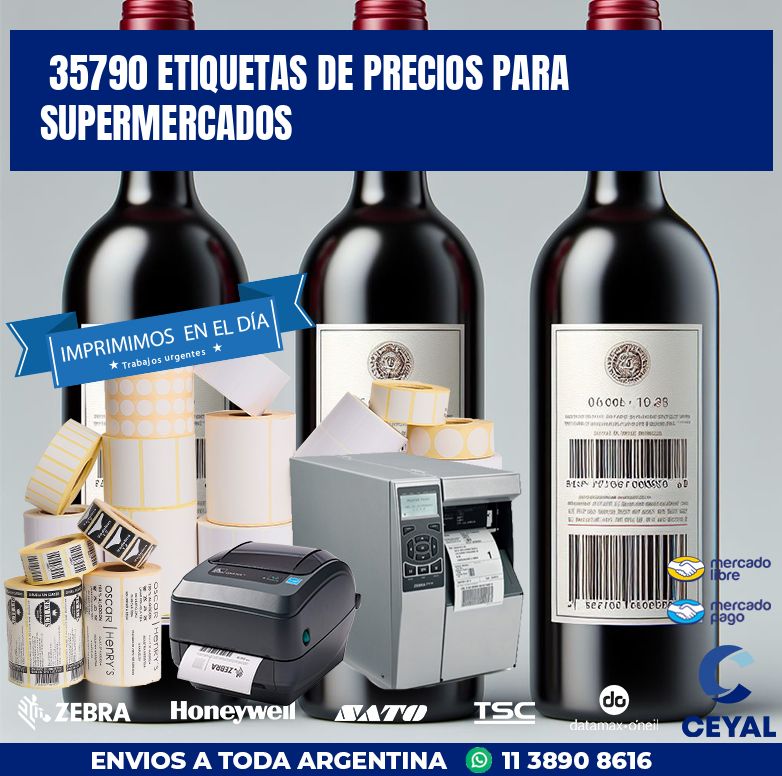 35790 ETIQUETAS DE PRECIOS PARA SUPERMERCADOS