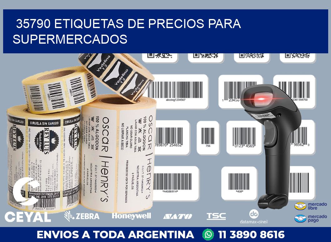 35790 ETIQUETAS DE PRECIOS PARA SUPERMERCADOS