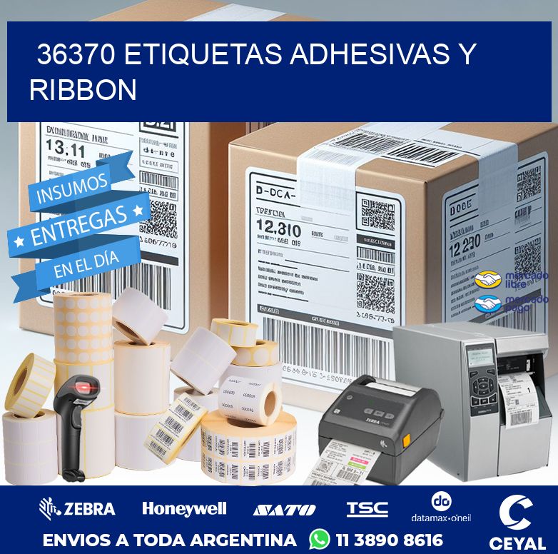 36370 ETIQUETAS ADHESIVAS Y RIBBON