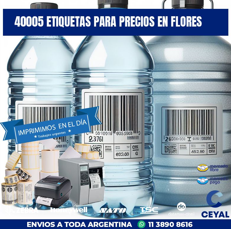 40005 ETIQUETAS PARA PRECIOS EN FLORES