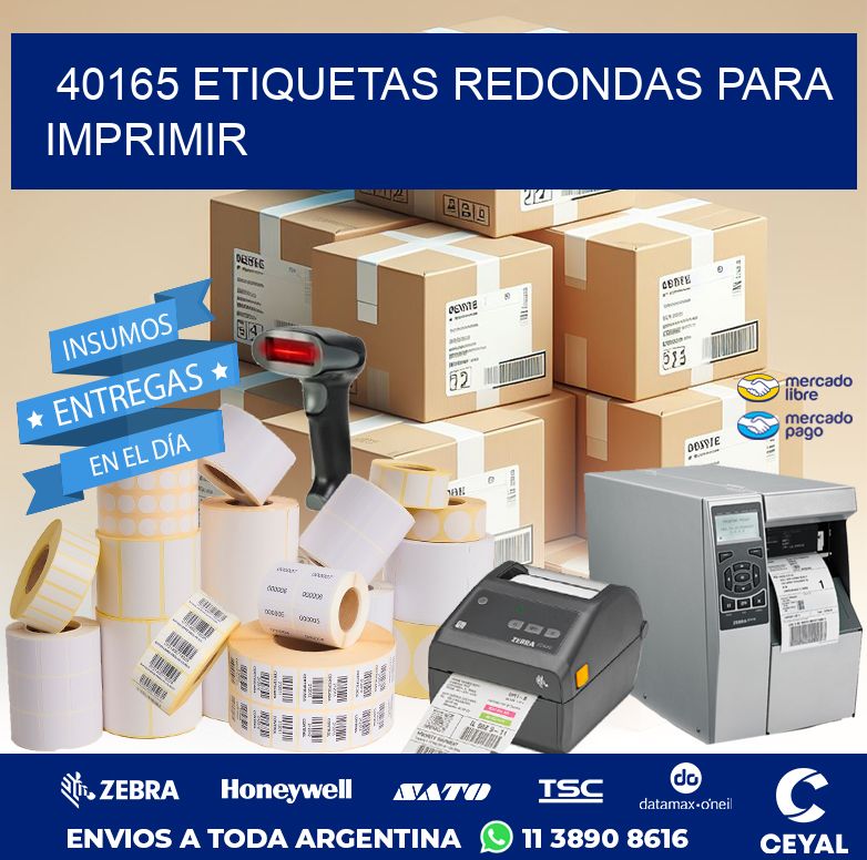 40165 ETIQUETAS REDONDAS PARA IMPRIMIR