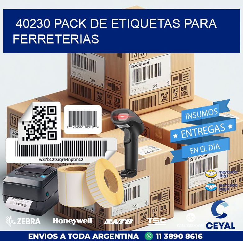 40230 PACK DE ETIQUETAS PARA FERRETERIAS