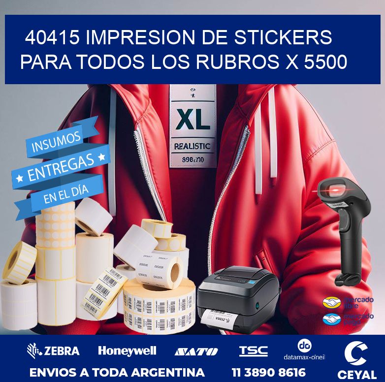 40415 IMPRESION DE STICKERS PARA TODOS LOS RUBROS X 5500