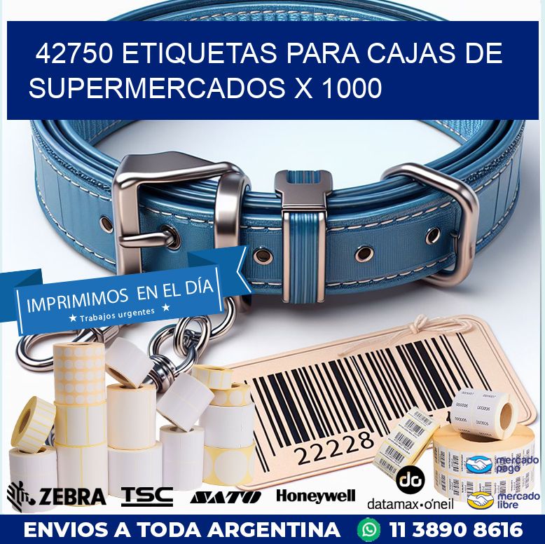 42750 ETIQUETAS PARA CAJAS DE SUPERMERCADOS X 1000