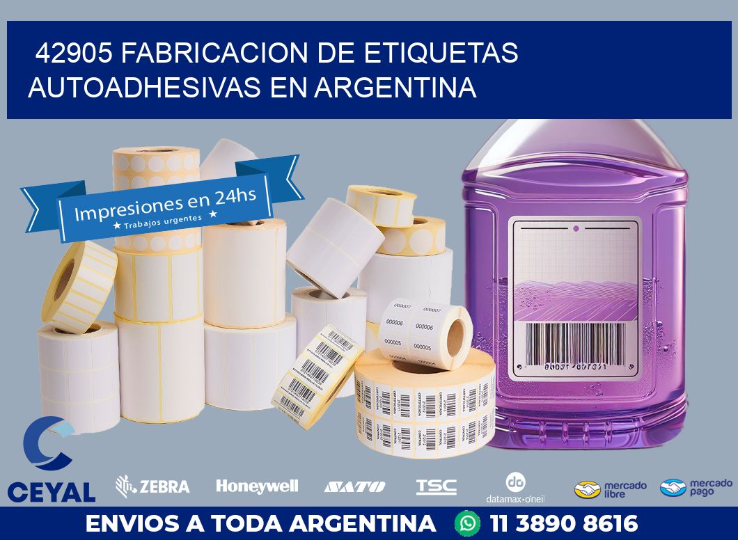 42905 FABRICACION DE ETIQUETAS AUTOADHESIVAS EN ARGENTINA