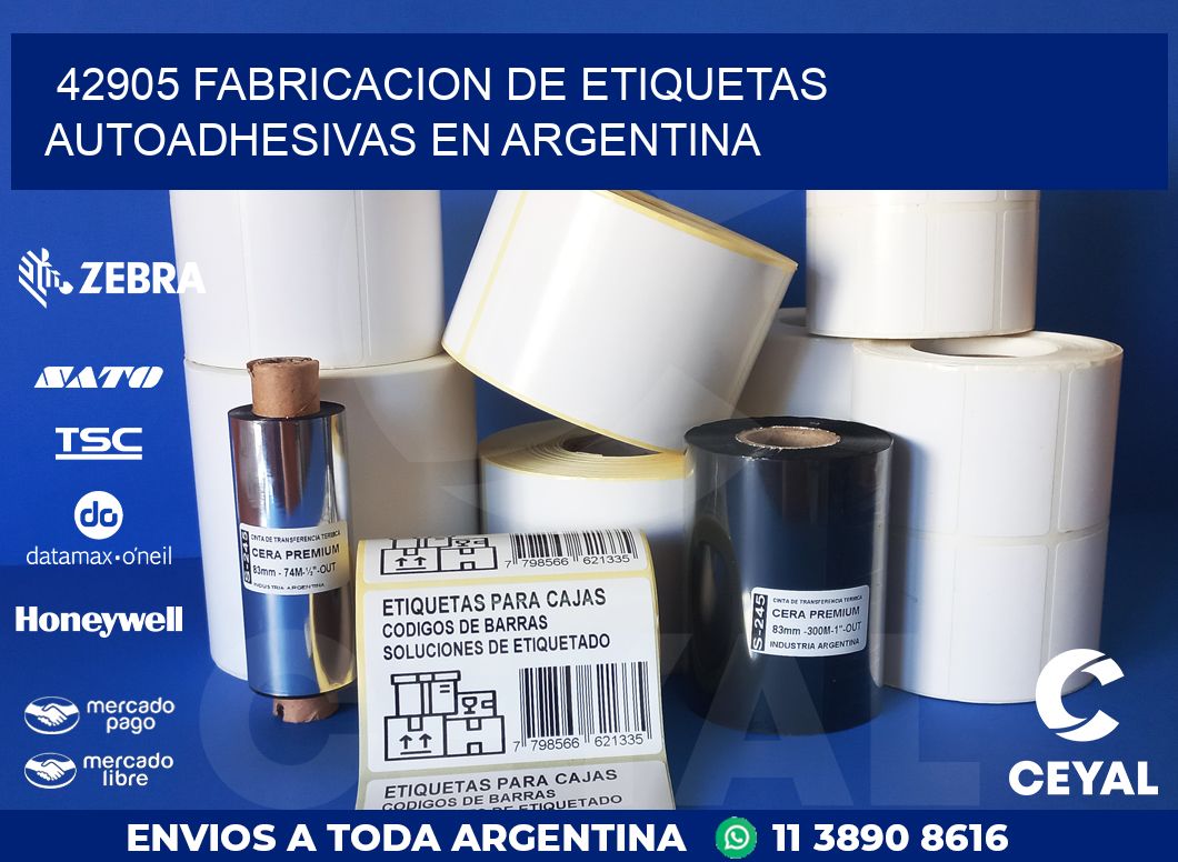 42905 FABRICACION DE ETIQUETAS AUTOADHESIVAS EN ARGENTINA