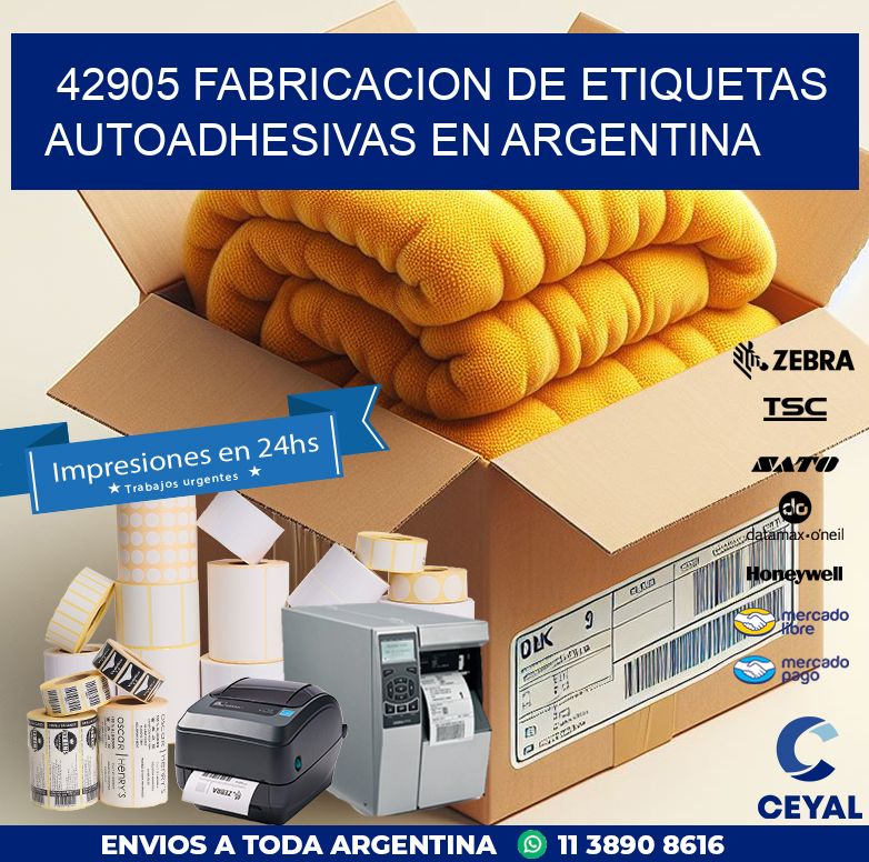 42905 FABRICACION DE ETIQUETAS AUTOADHESIVAS EN ARGENTINA