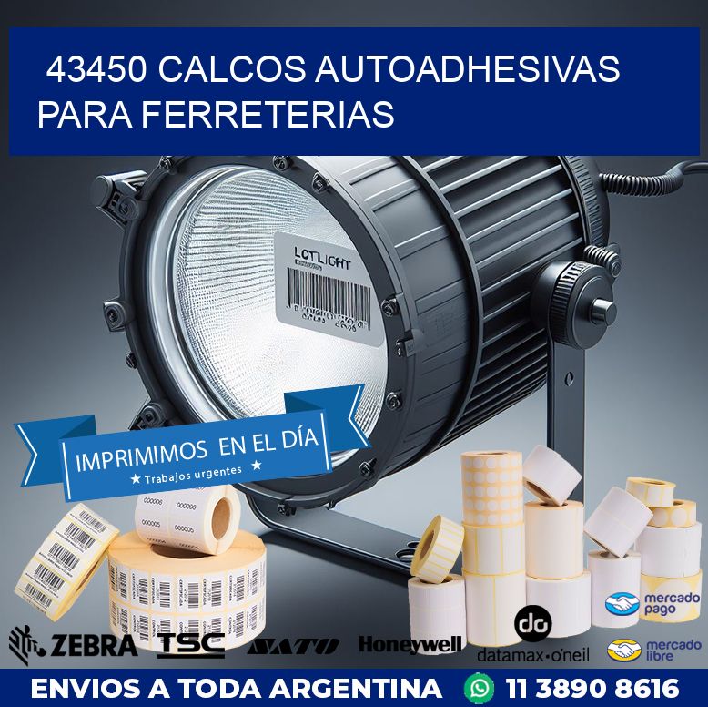 43450 CALCOS AUTOADHESIVAS PARA FERRETERIAS