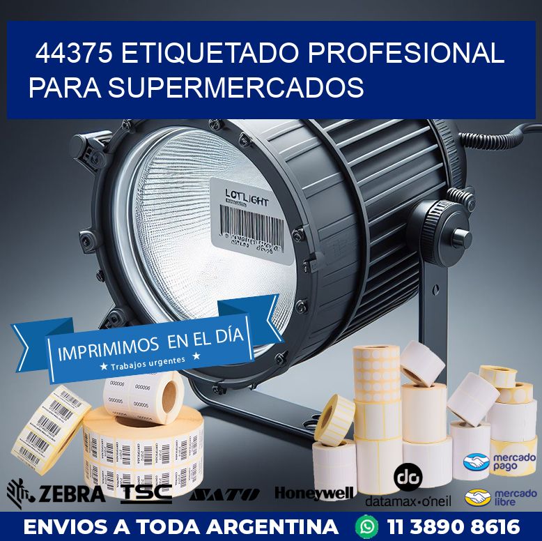 44375 ETIQUETADO PROFESIONAL PARA SUPERMERCADOS