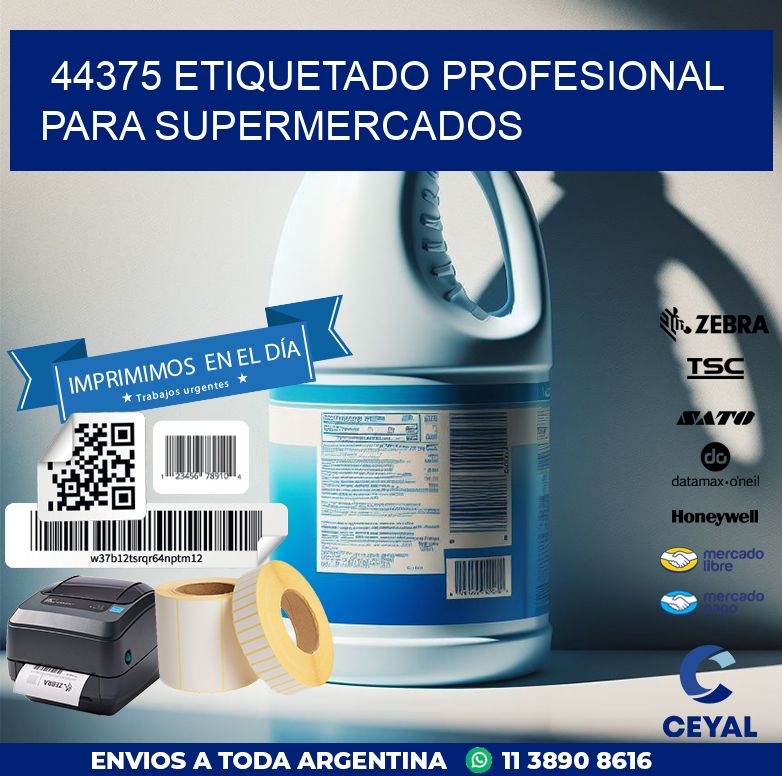 44375 ETIQUETADO PROFESIONAL PARA SUPERMERCADOS