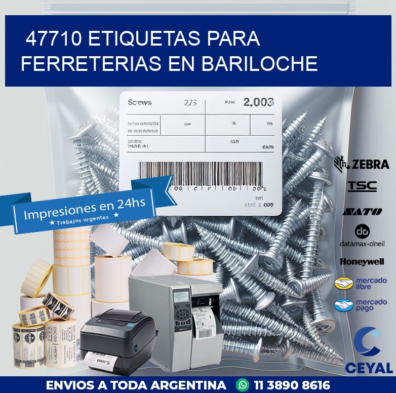 47710 ETIQUETAS PARA FERRETERIAS EN BARILOCHE