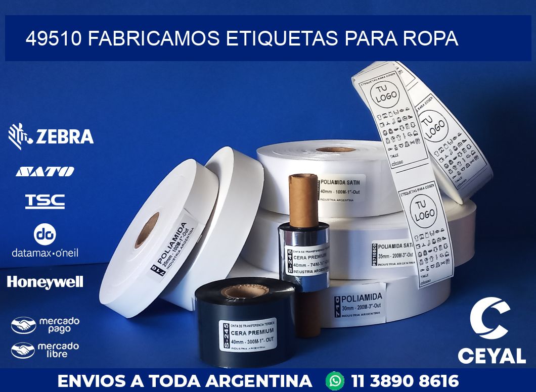 49510 FABRICAMOS ETIQUETAS PARA ROPA