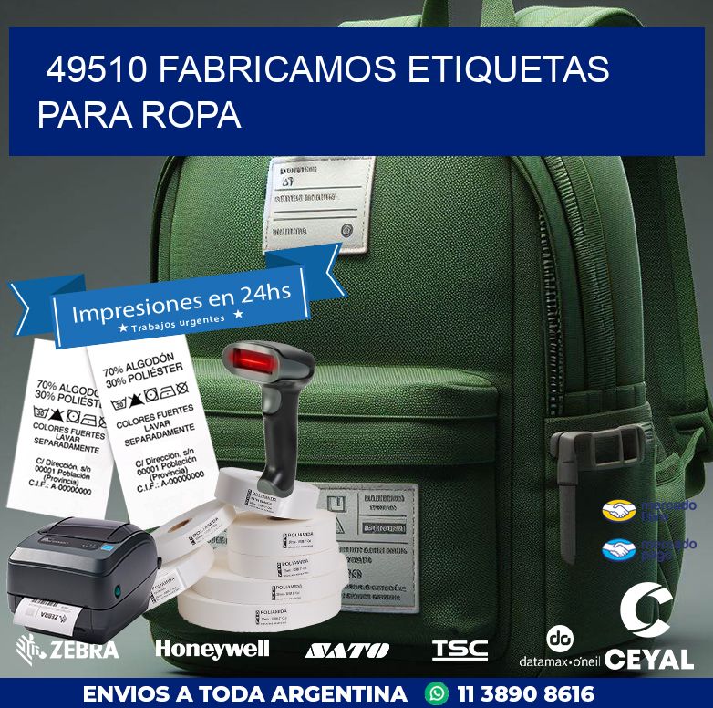 49510 FABRICAMOS ETIQUETAS PARA ROPA