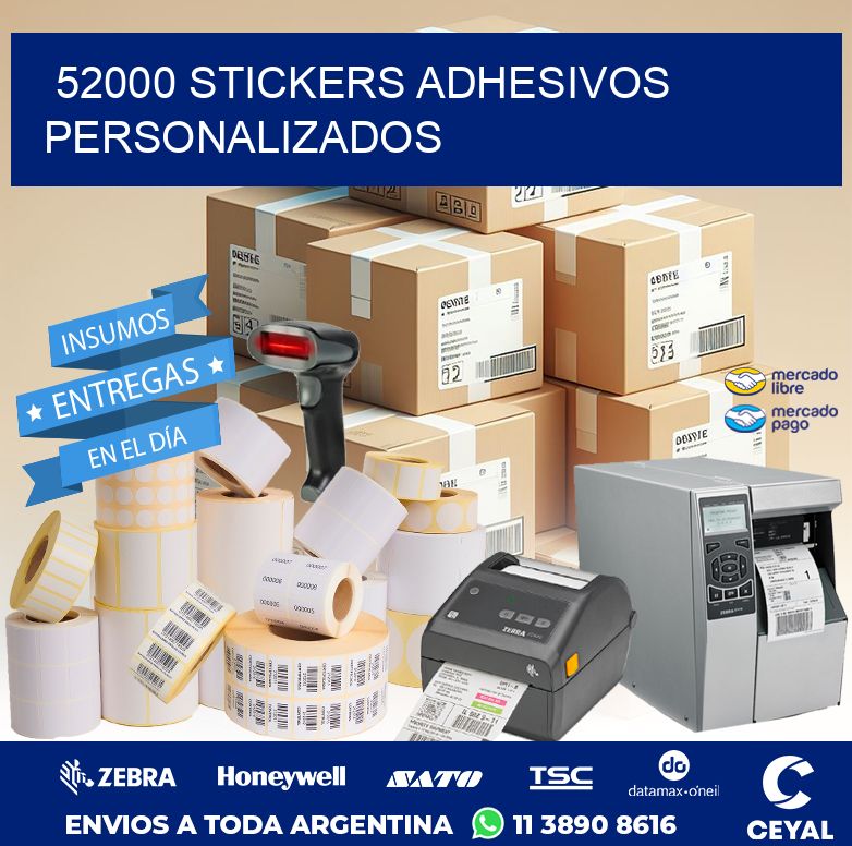 52000 STICKERS ADHESIVOS PERSONALIZADOS