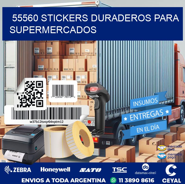 55560 STICKERS DURADEROS PARA SUPERMERCADOS