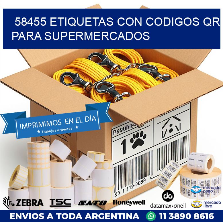 58455 ETIQUETAS CON CODIGOS QR PARA SUPERMERCADOS