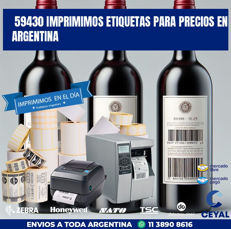 59430 IMPRIMIMOS ETIQUETAS PARA PRECIOS EN ARGENTINA