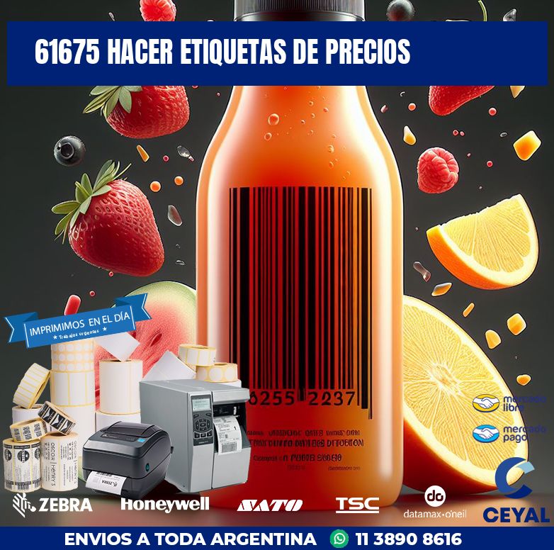 61675 HACER ETIQUETAS DE PRECIOS