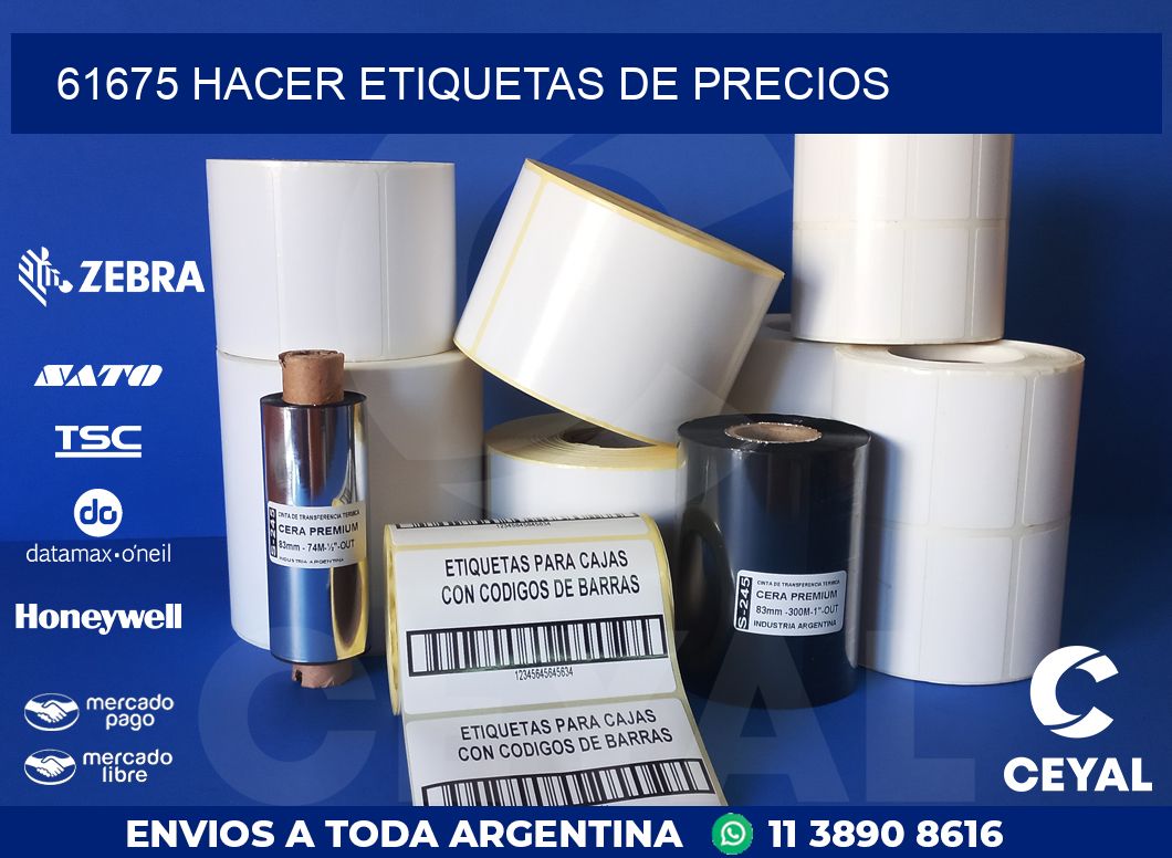 61675 HACER ETIQUETAS DE PRECIOS