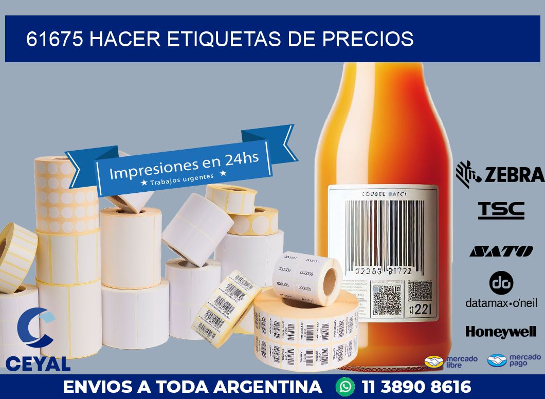 61675 HACER ETIQUETAS DE PRECIOS