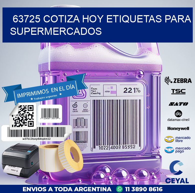 63725 COTIZA HOY ETIQUETAS PARA SUPERMERCADOS