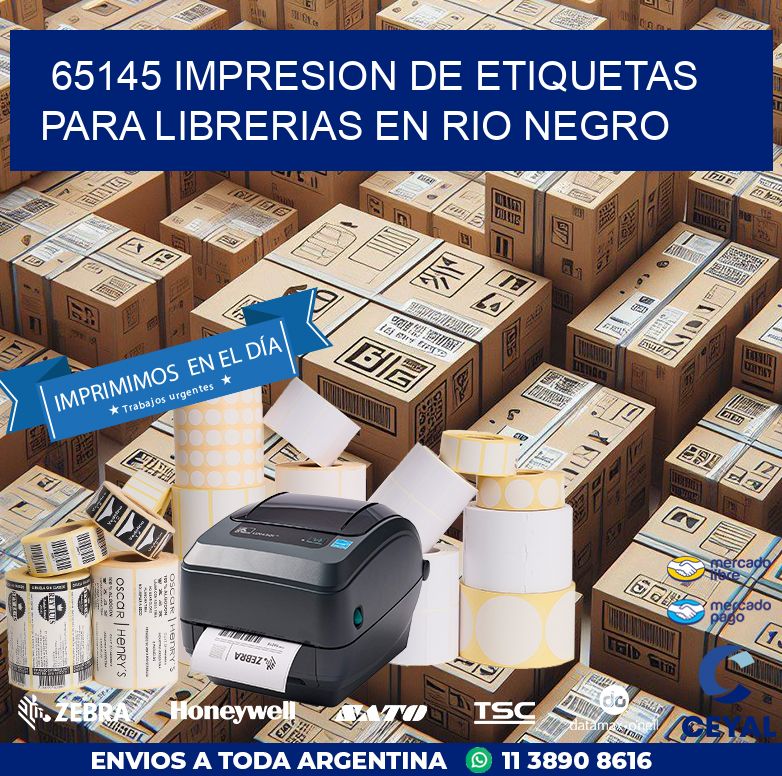 65145 IMPRESION DE ETIQUETAS PARA LIBRERIAS EN RIO NEGRO