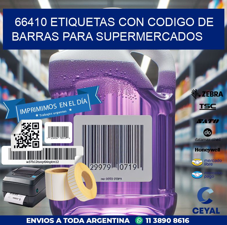 66410 ETIQUETAS CON CODIGO DE BARRAS PARA SUPERMERCADOS