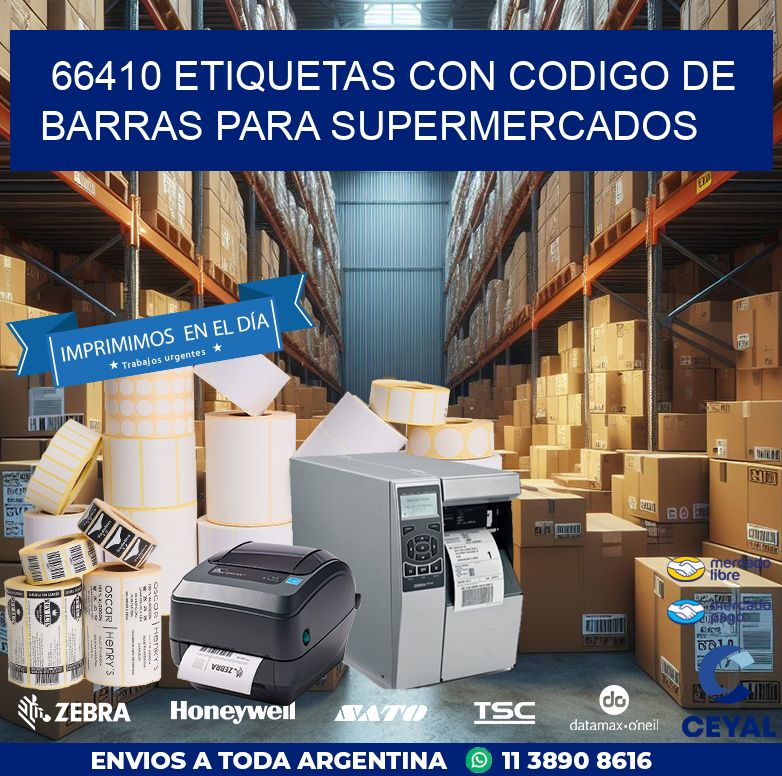 66410 ETIQUETAS CON CODIGO DE BARRAS PARA SUPERMERCADOS