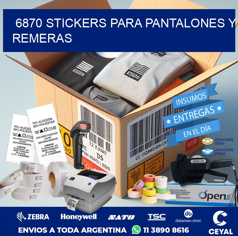 6870 STICKERS PARA PANTALONES Y REMERAS