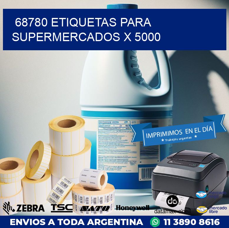 68780 ETIQUETAS PARA SUPERMERCADOS X 5000