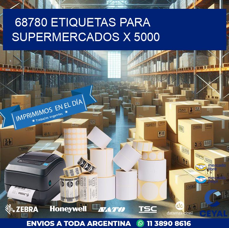 68780 ETIQUETAS PARA SUPERMERCADOS X 5000