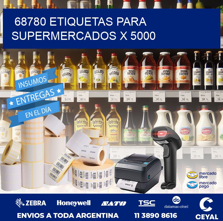 68780 ETIQUETAS PARA SUPERMERCADOS X 5000