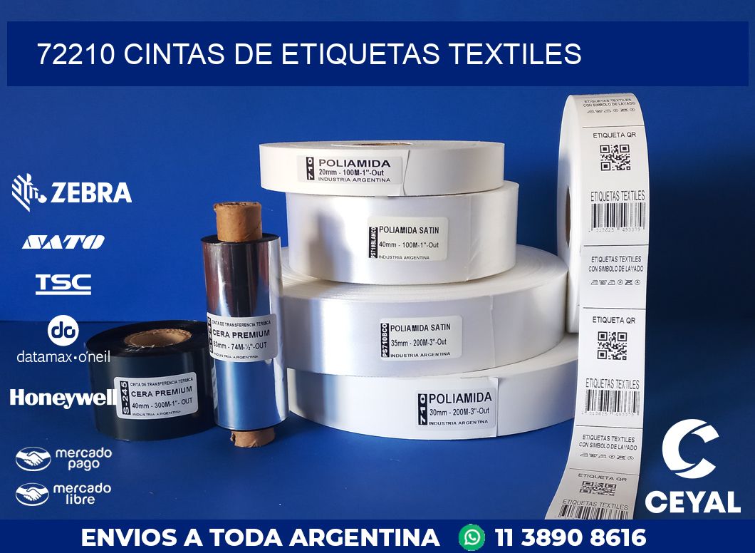 72210 CINTAS DE ETIQUETAS TEXTILES