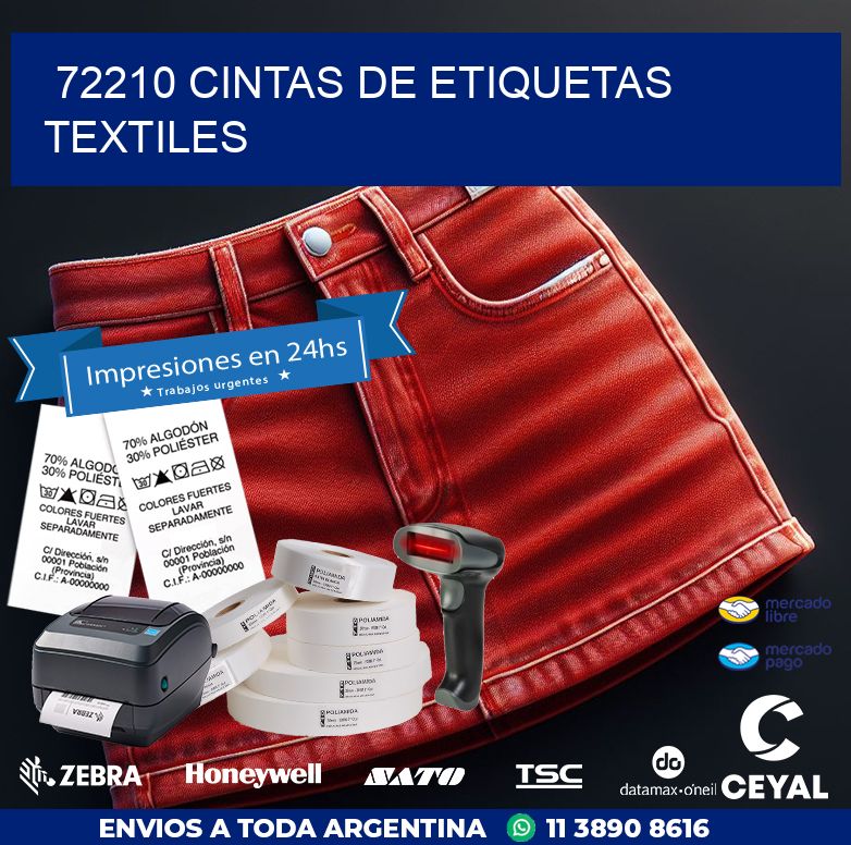 72210 CINTAS DE ETIQUETAS TEXTILES