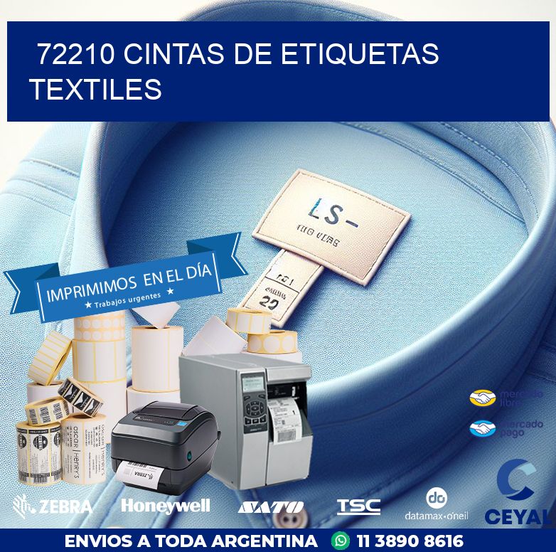 72210 CINTAS DE ETIQUETAS TEXTILES